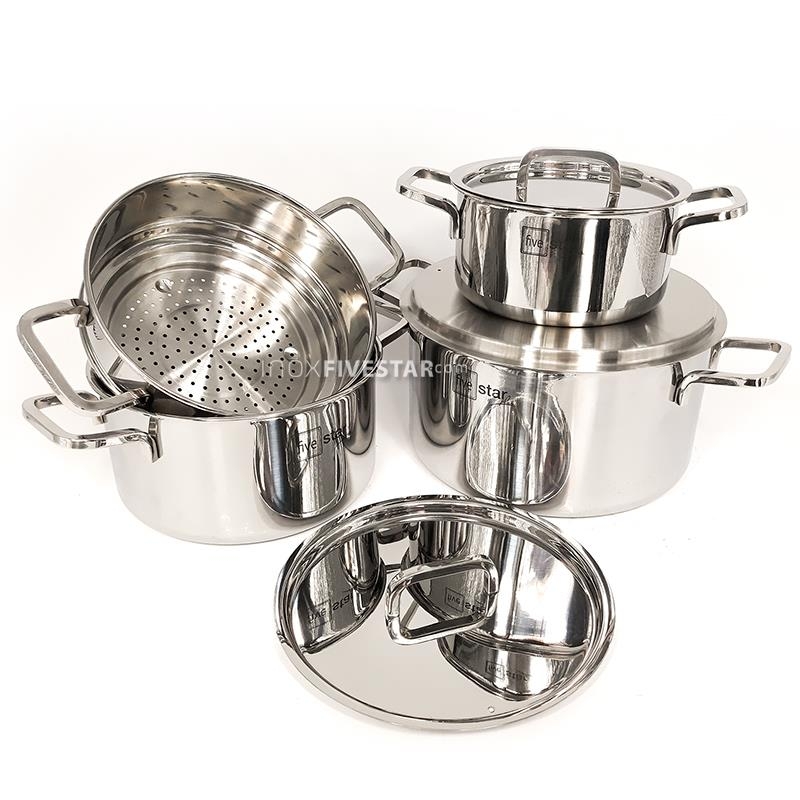 Bộ nồi cao cấp 3 lớp inox 304