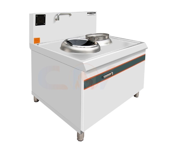 Bếp xào đơn kèm bầu nước điện từ công suất 8kw