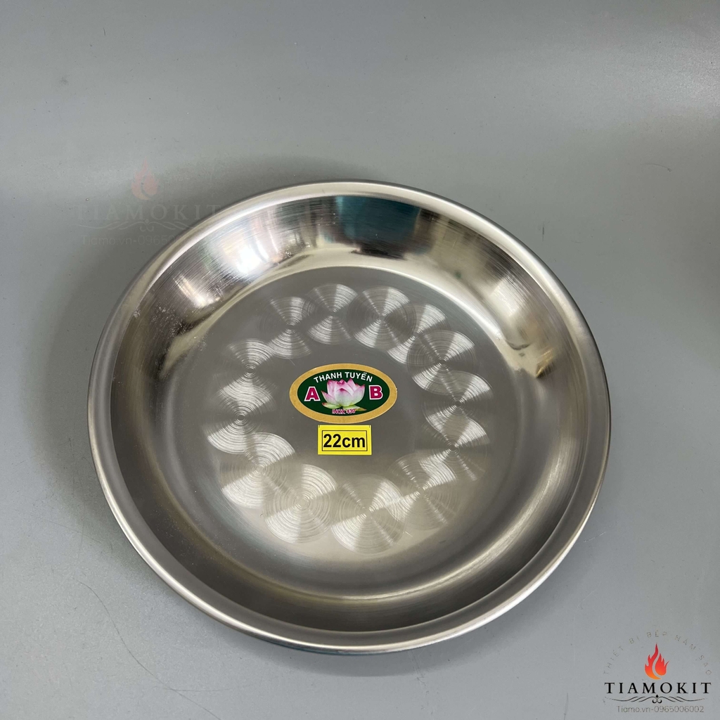 Đĩa tròn inox AB sâu lòng