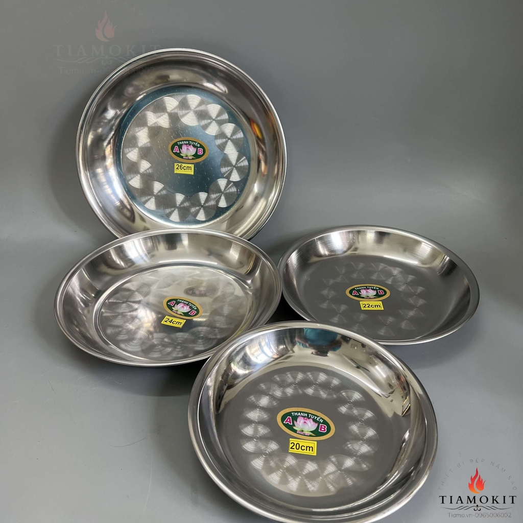 Đĩa tròn inox AB sâu lòng