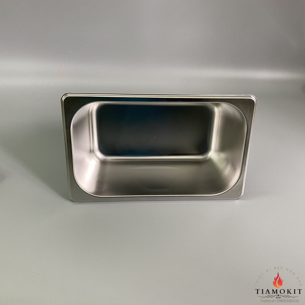 Khay đựng topping, trà sữa, chè,... GN 1/4/10 Sus 304