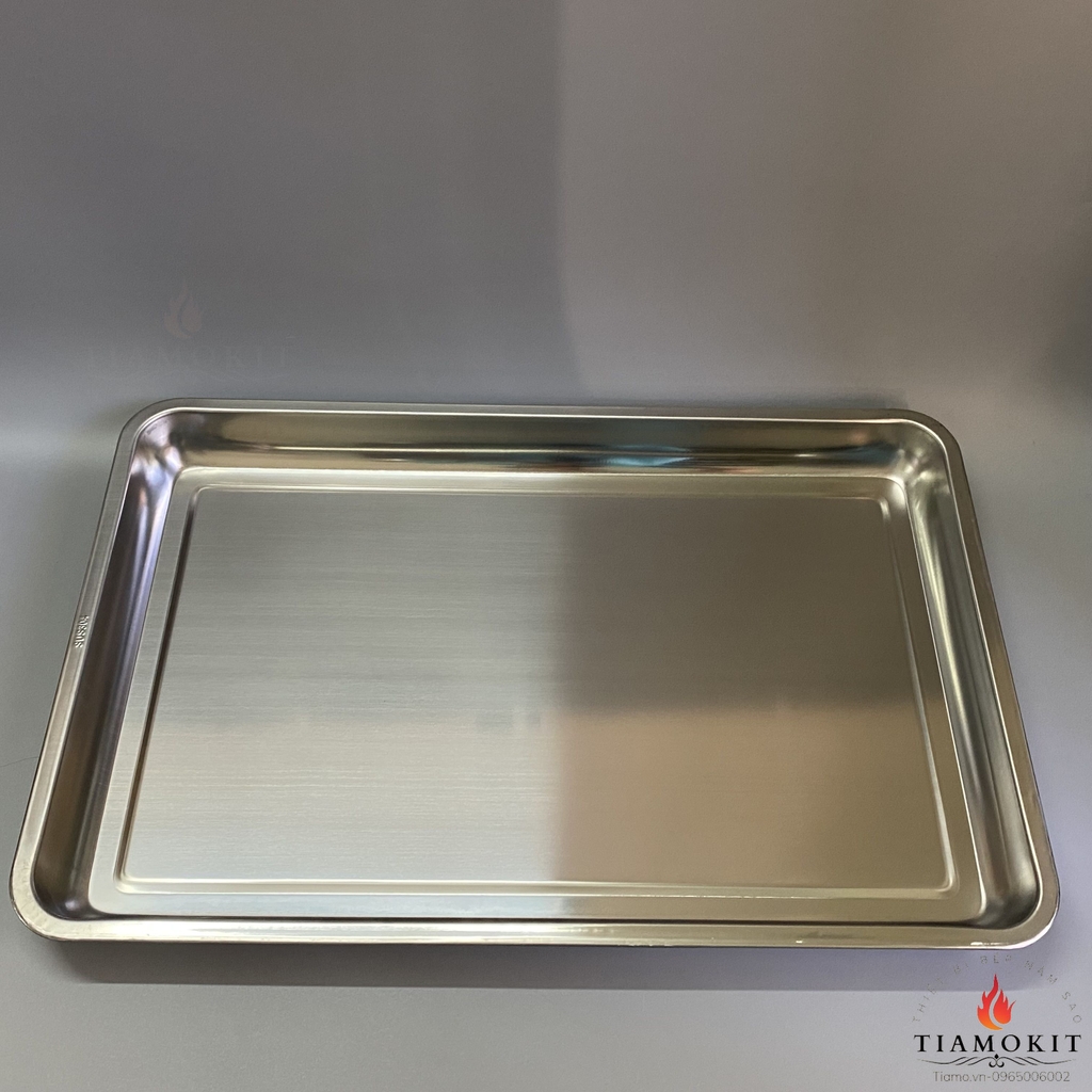 Khay inox để đồ chữ nhật kích thước 40x60 sâu 5cm ( Sus 304, sus 201, sus 430)