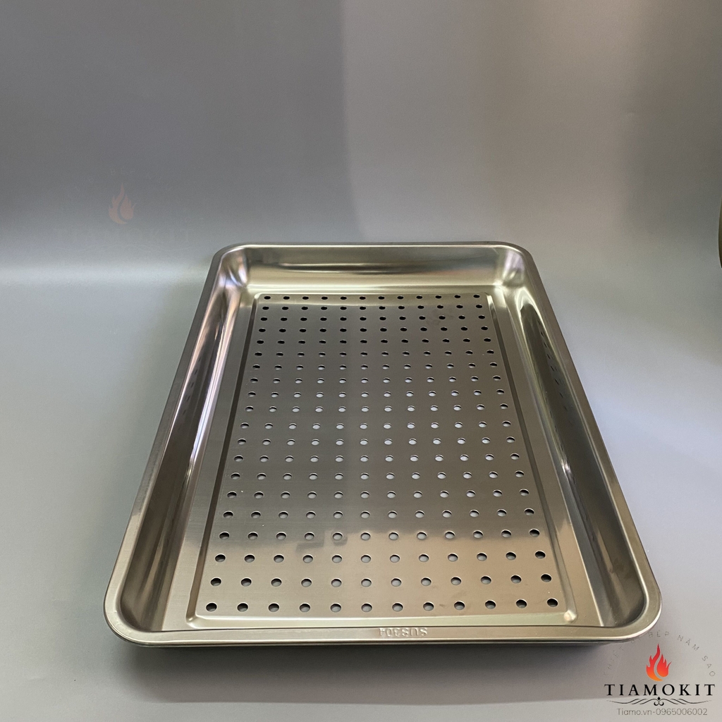 Khay inox  đục lỗ kích thước  40x60x2 cm ( Sus 304, sus 201. sus 430 )