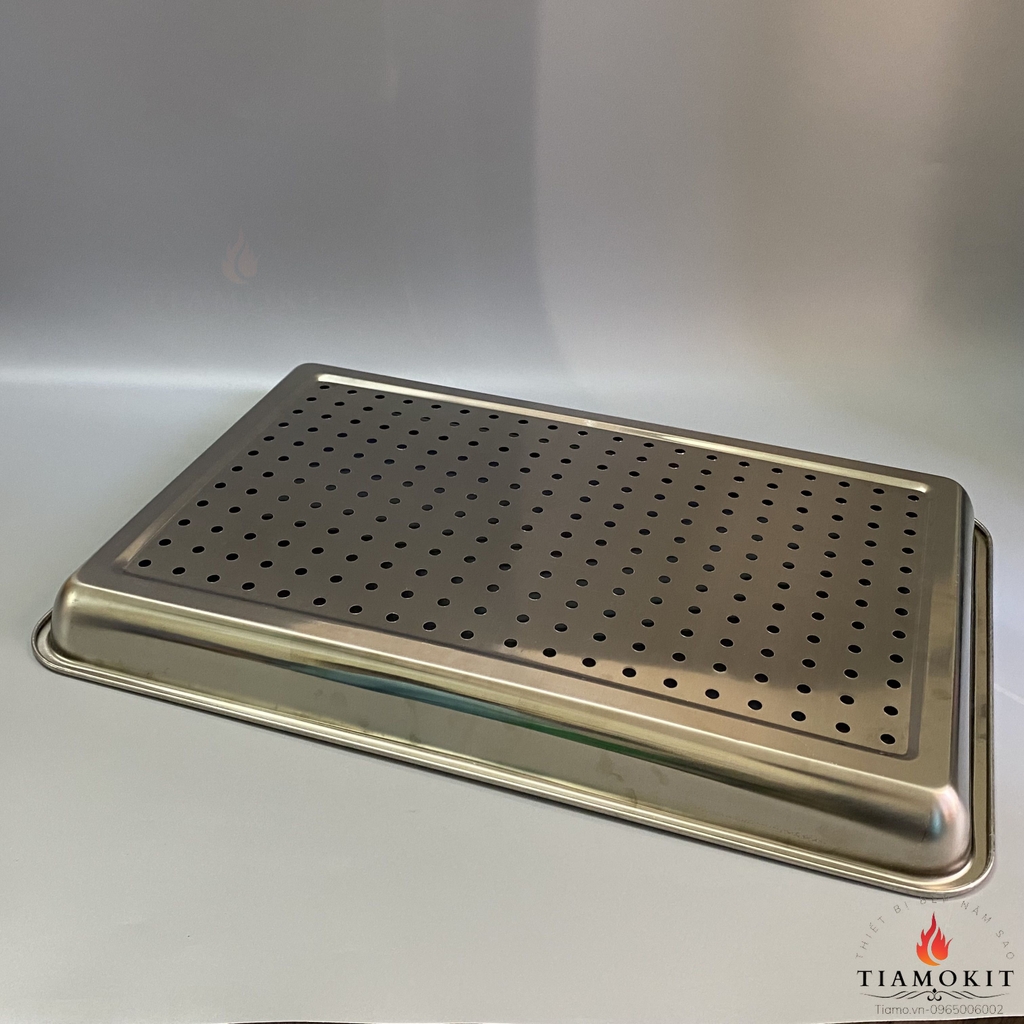 Khay inox  đục lỗ kích thước  40x60x2 cm ( Sus 304, sus 201. sus 430 )