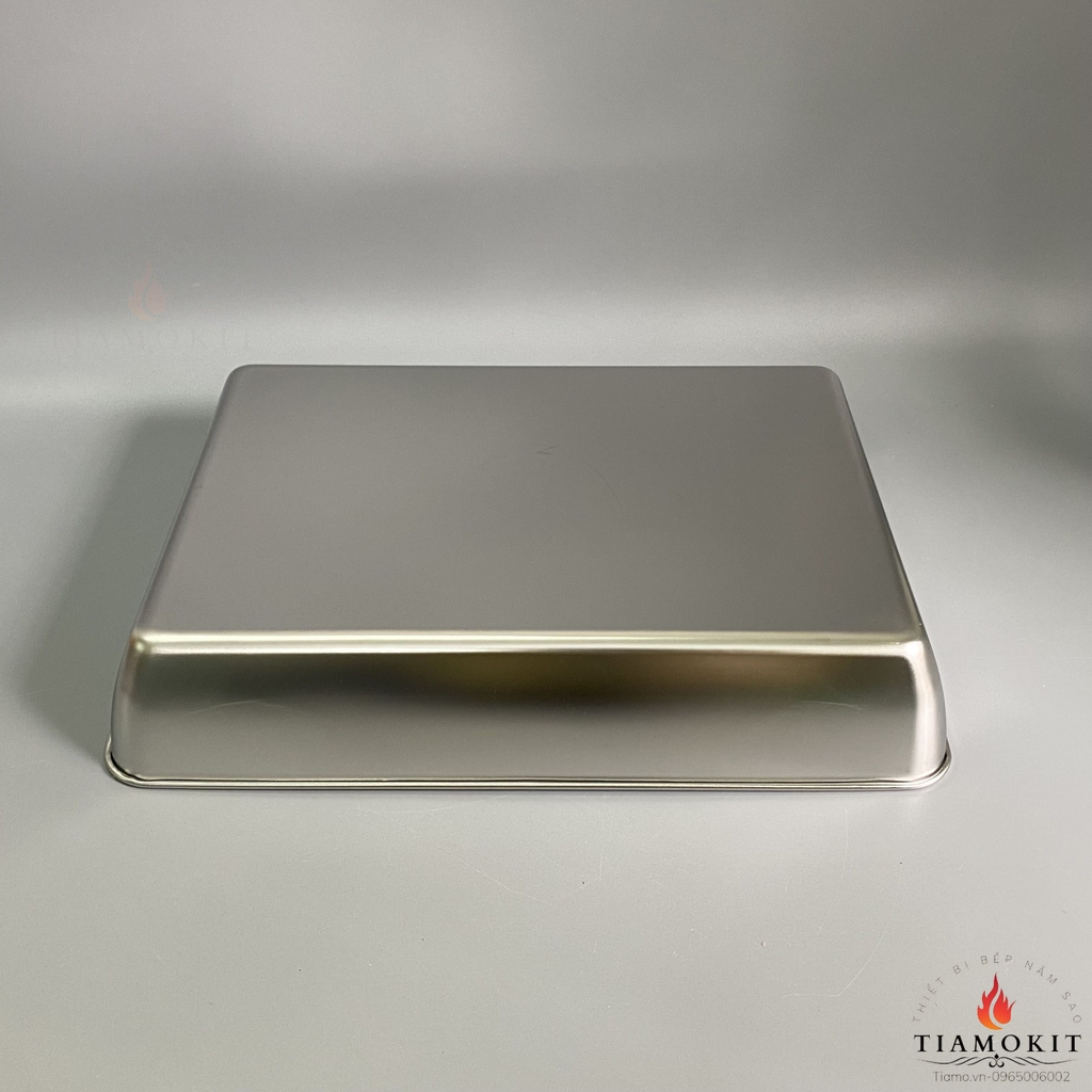 Khay chữ nhật, khay nướng bánh,  30x40x7 cm Inox 201