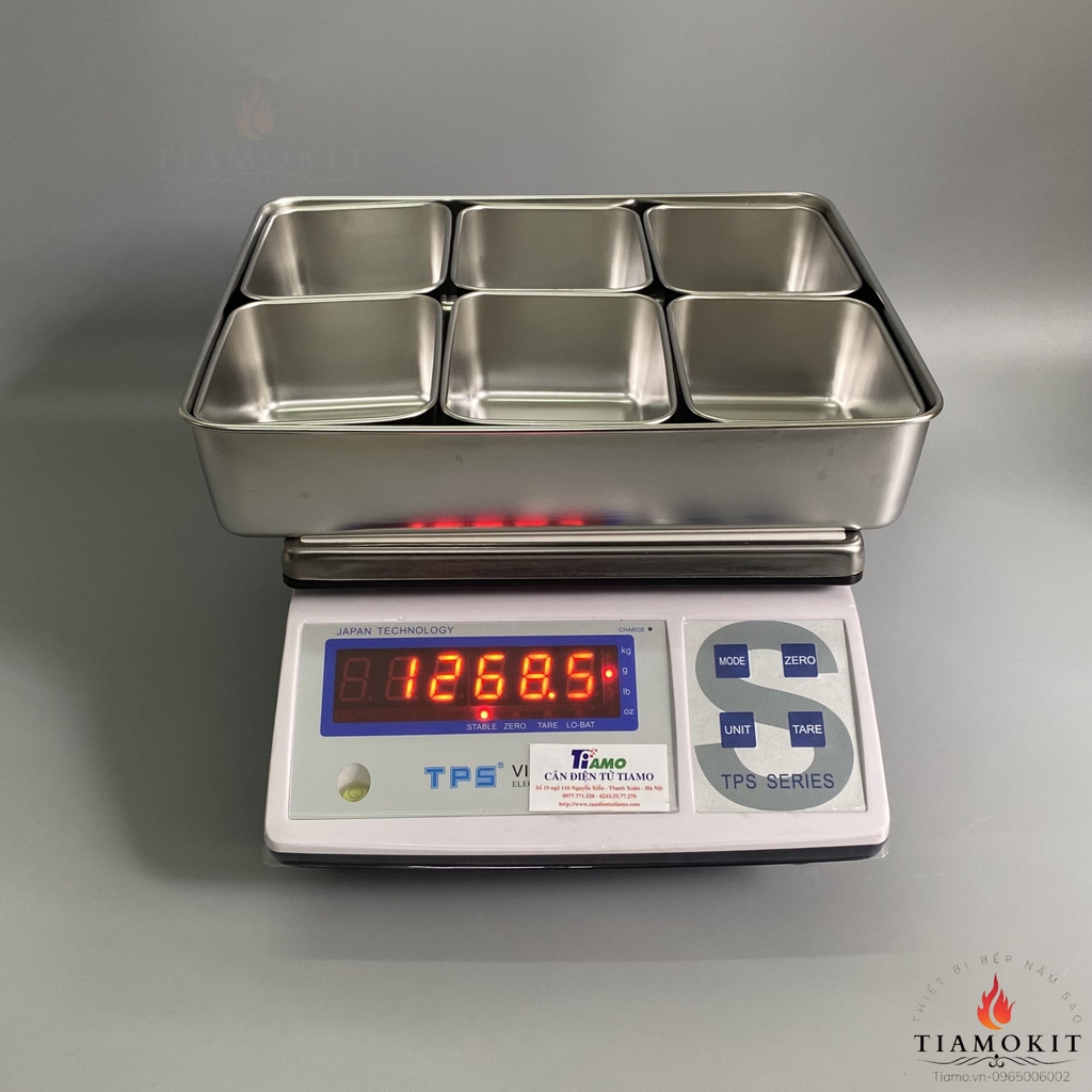 Khay gia vị 6 ngăn Inox 201