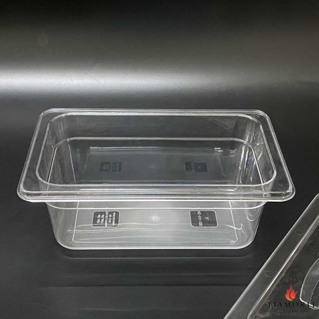 Khay nhựa đựng topping, trà sữa, chè,... PC GN 1/4