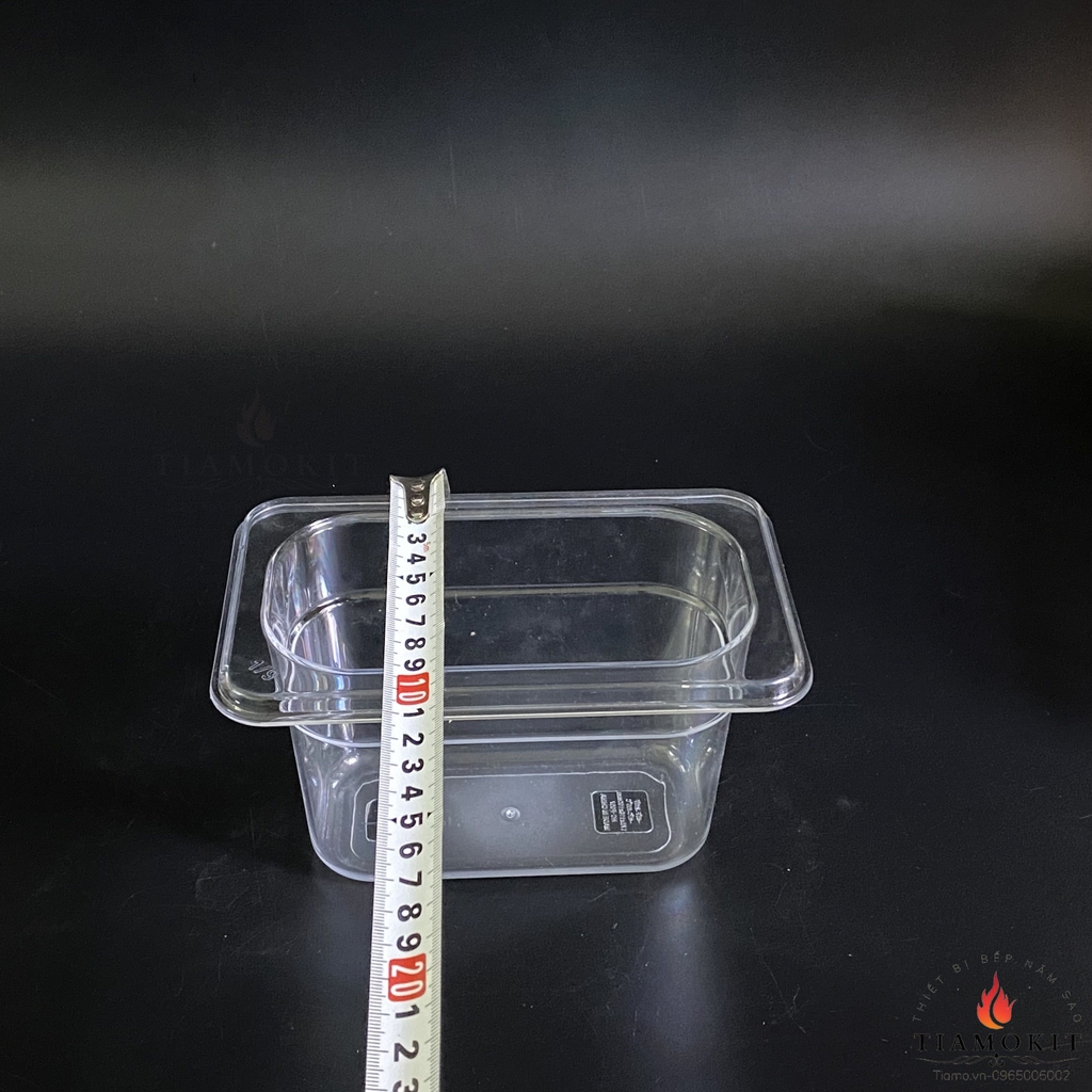 Khay nhựa đựng topping, trà sữa, chè,... PC GN 1/9