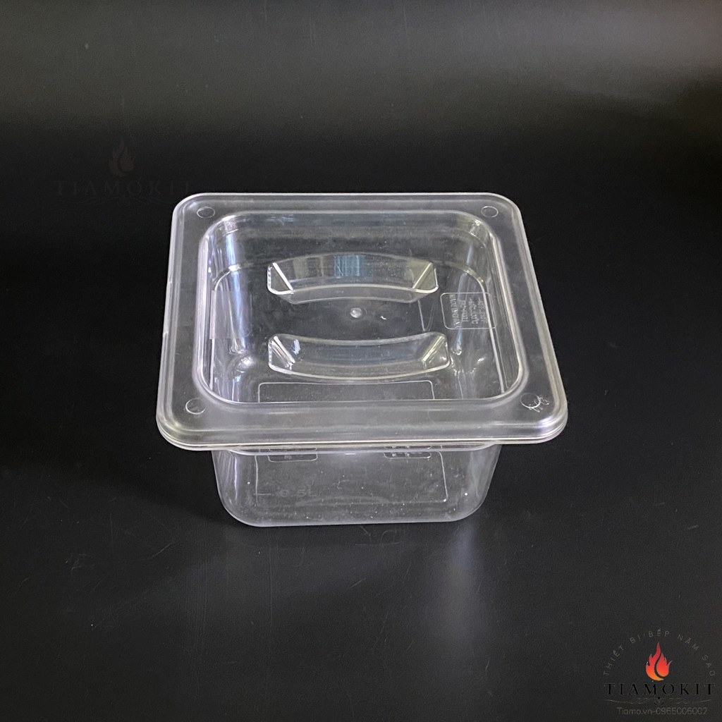 Khay nhựa đựng topping, trà sữa, chè,... PC GN 1/2