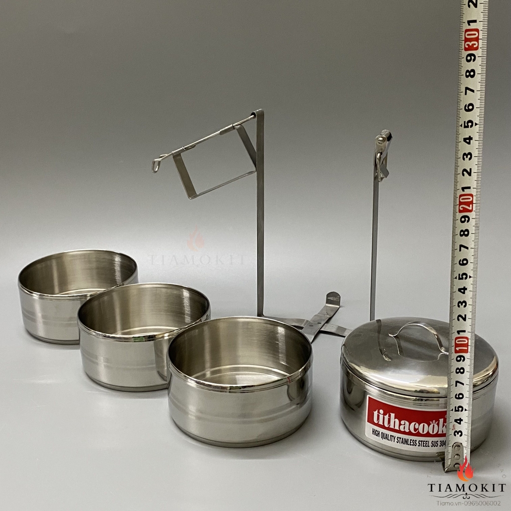 CẶP LỒNG INOX 4 TẦNG SUS 304