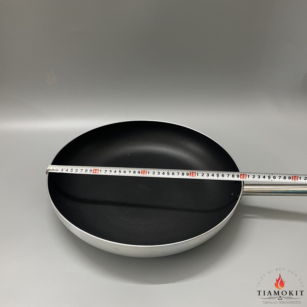 Chảo chồng dính inox 201 dùng được bếp điện 40cm