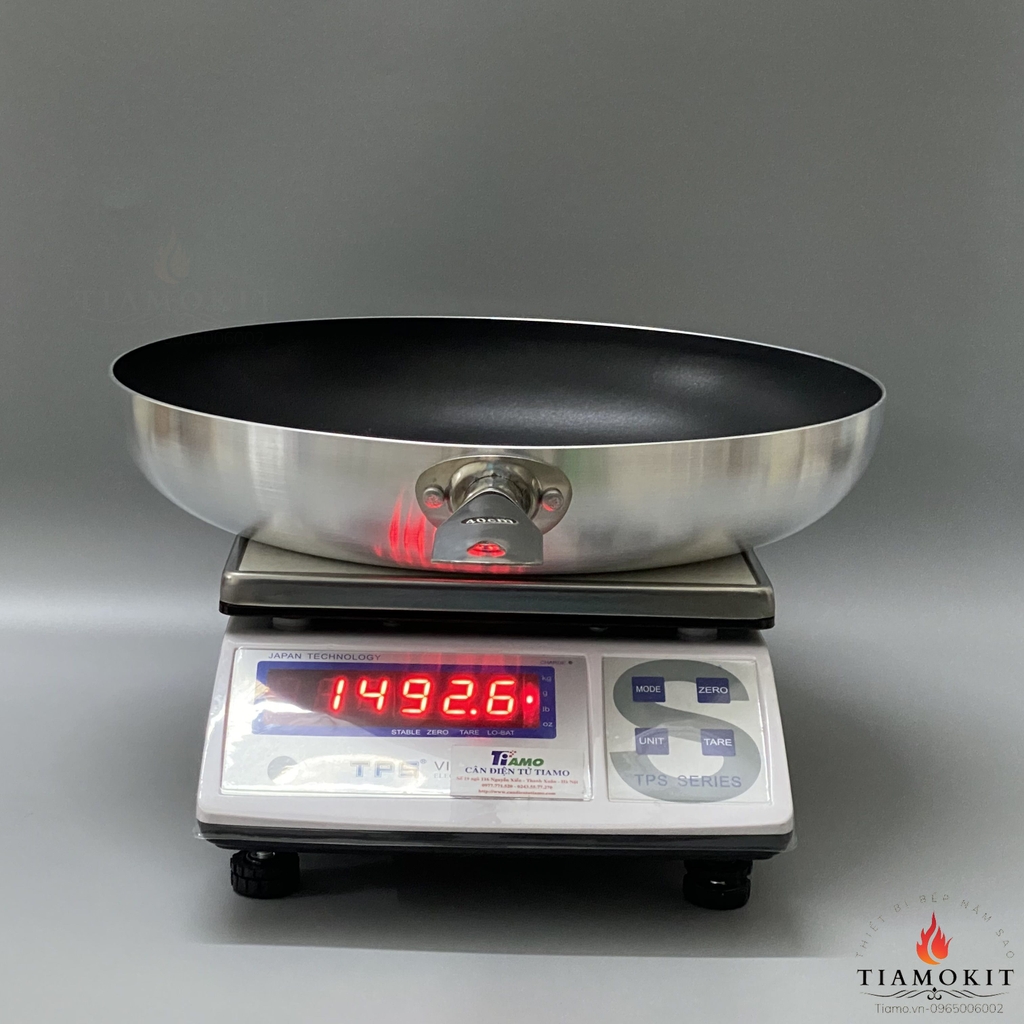 Chảo chồng dính inox 201 dùng được bếp điện 40cm