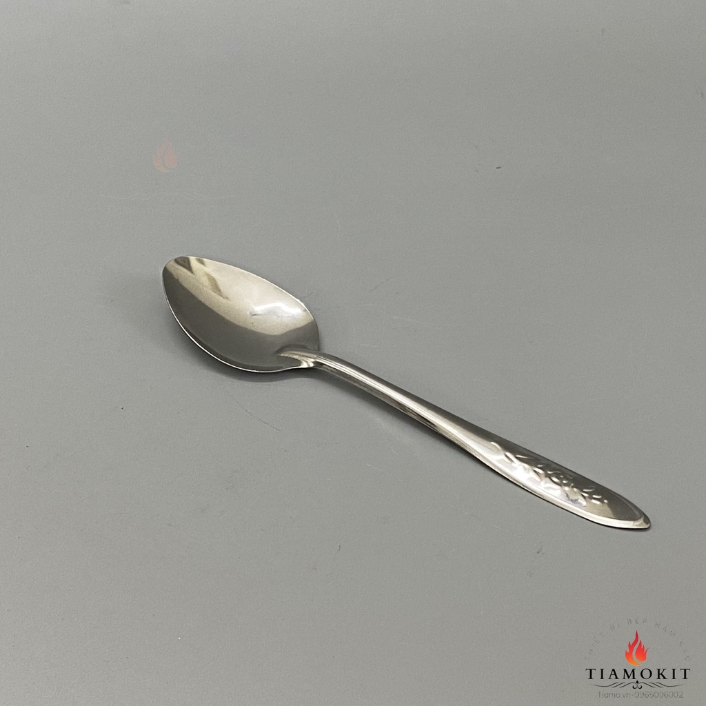 THÌA INOX CÁN DÀI HOA HỒNG