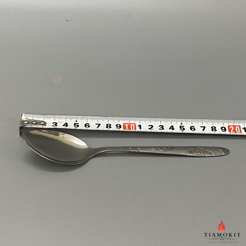THÌA INOX CÁN DÀI HOA HỒNG