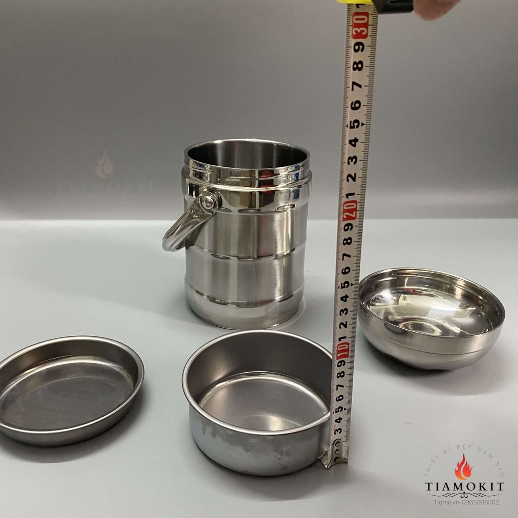 CẶP LỒNG INOX HÀN QUỐC NẮP BÁT