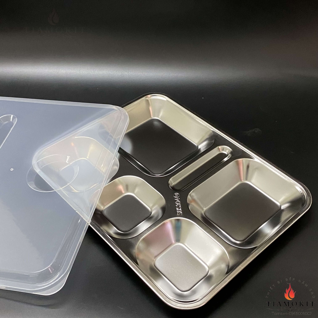 Khay inox chia cơm 6 ngăn Kim Thành Sus 201 ( 6NKT2 )