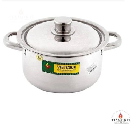 Nồi 1 đáy nắp inox Vietcook