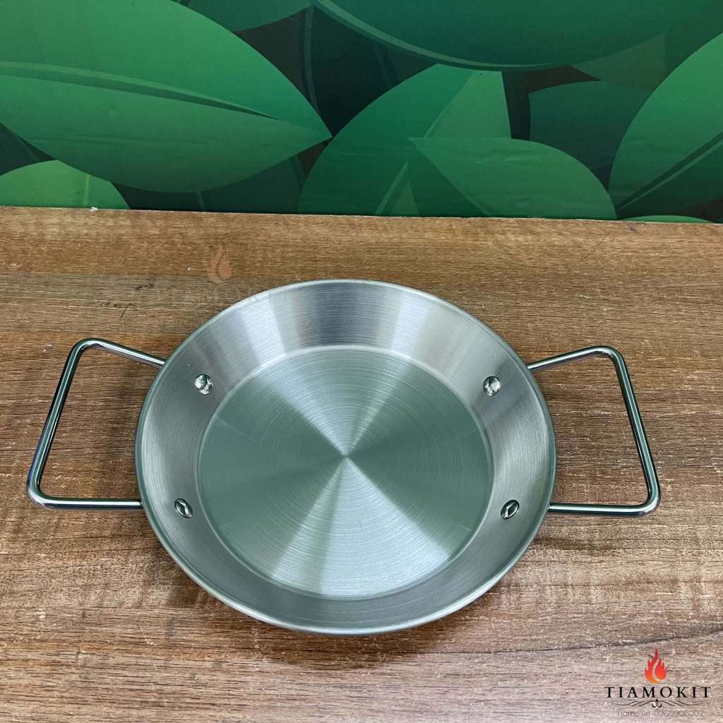 Chảo inox đáy bằng chiên trứng, làm bánh mì có nhiều kích thước 16cm, 18m 20cm