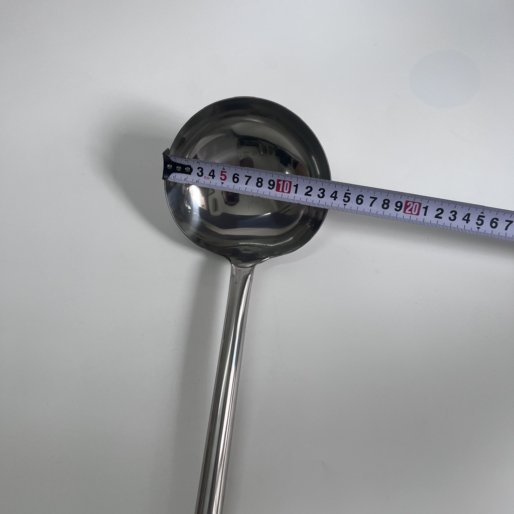 Muôi múc canh inox cán dài