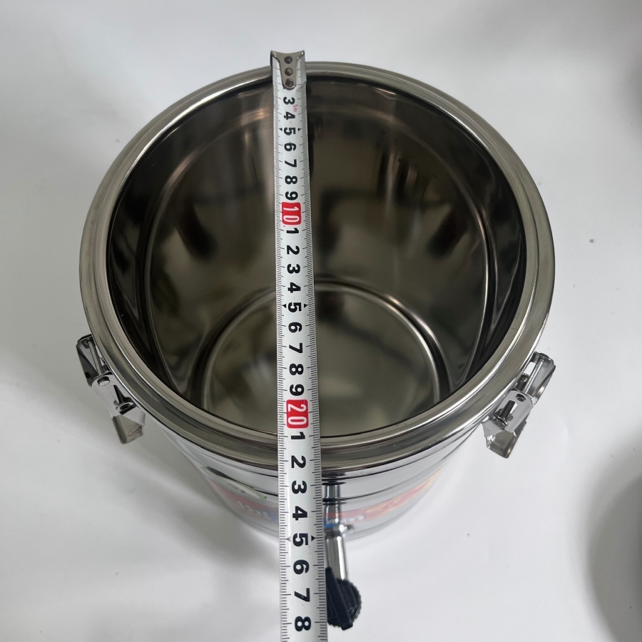 BÌNH Ủ GIỮ NHIỆT 3 LỚP INOX 201 NẮP PHẲNG