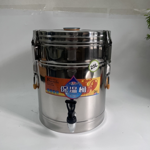 BÌNH Ủ GIỮ NHIỆT 3 LỚP INOX 201 NẮP PHẲNG