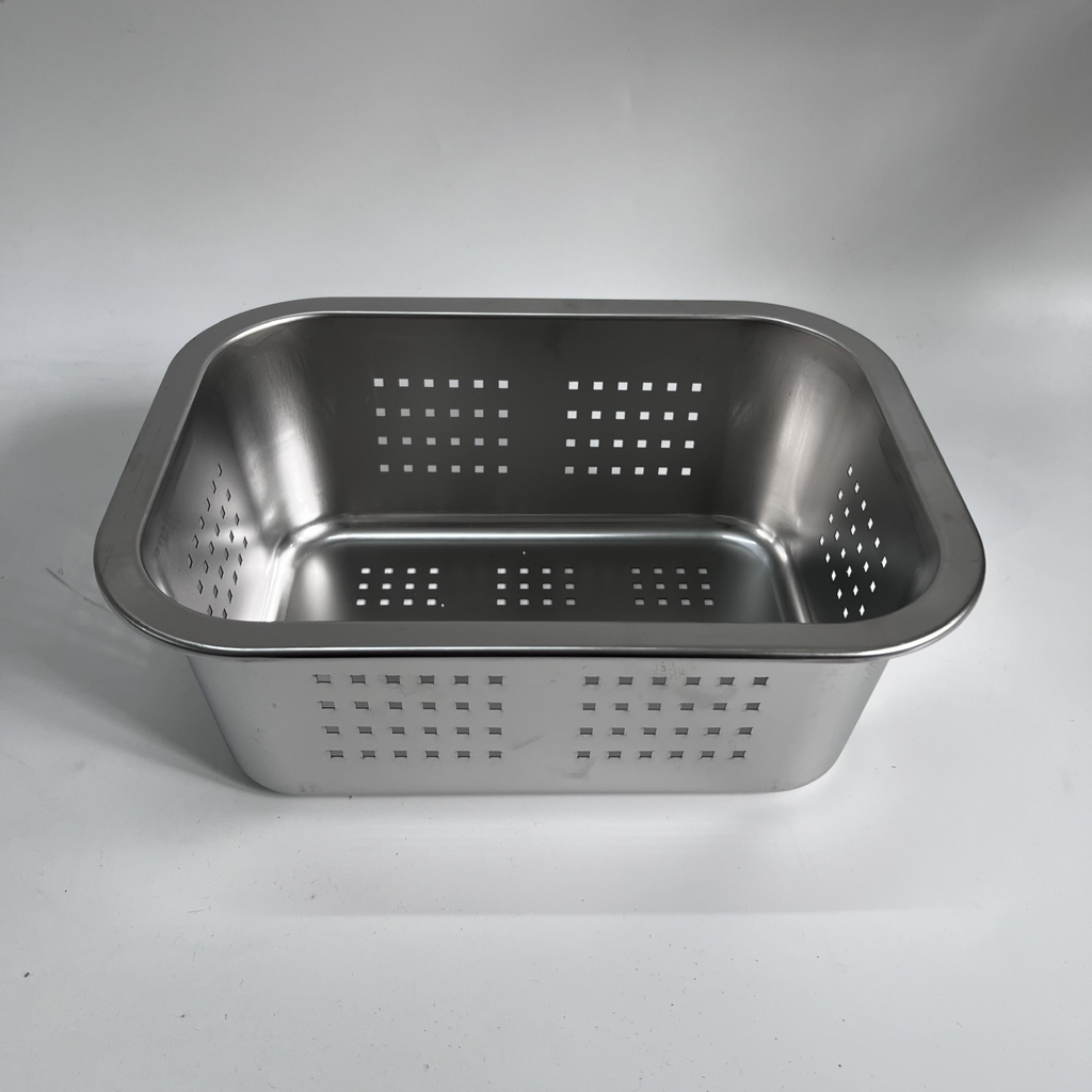 Khay để đồ Inox Lỗ 26x20 Cm