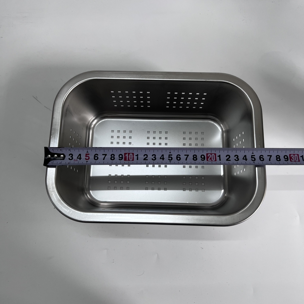 Khay để đồ Inox Lỗ 26x20 Cm