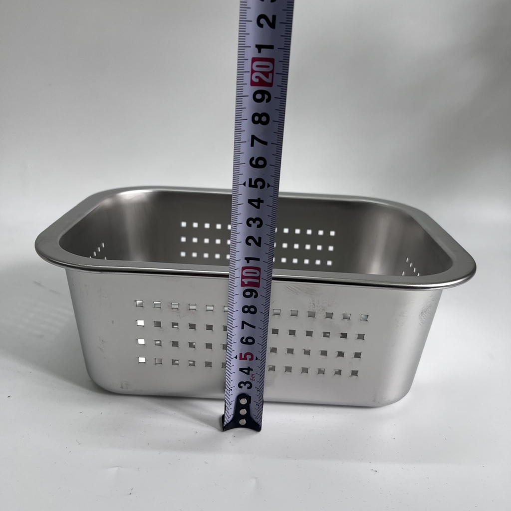 Khay để đồ Inox Lỗ 26x20 Cm