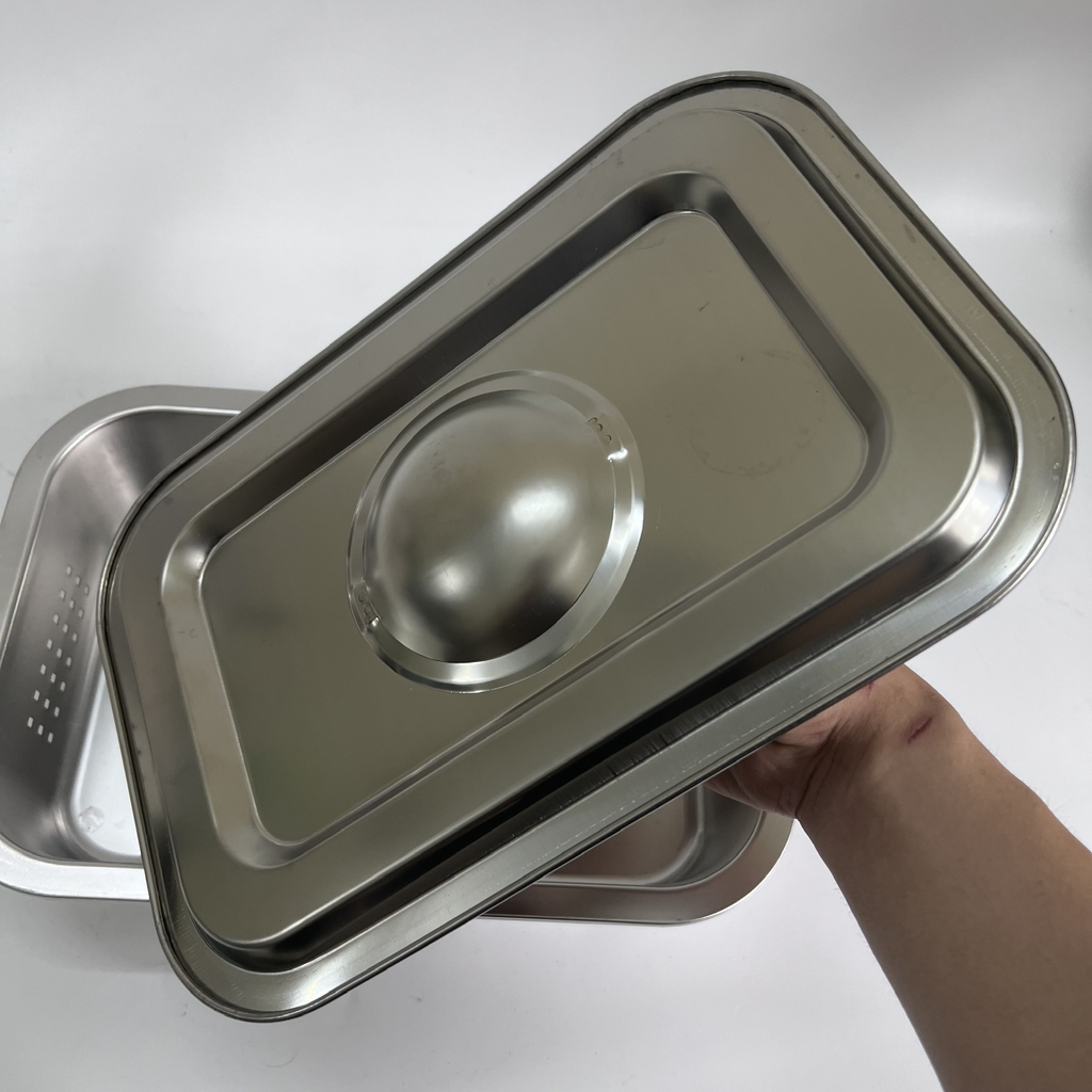 Khay để đồ Inox Lỗ 30x20 Cm