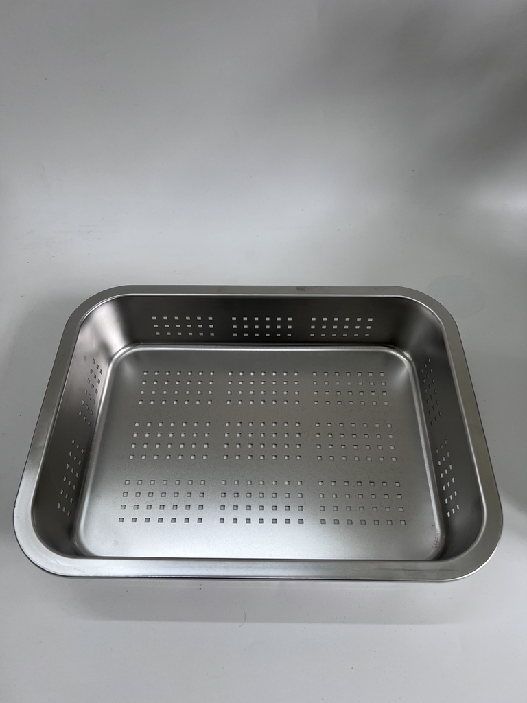 Khay để đồ Inox Lỗ 35x25 Cm
