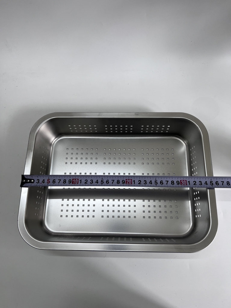 Khay để đồ Inox Lỗ 35x25 Cm