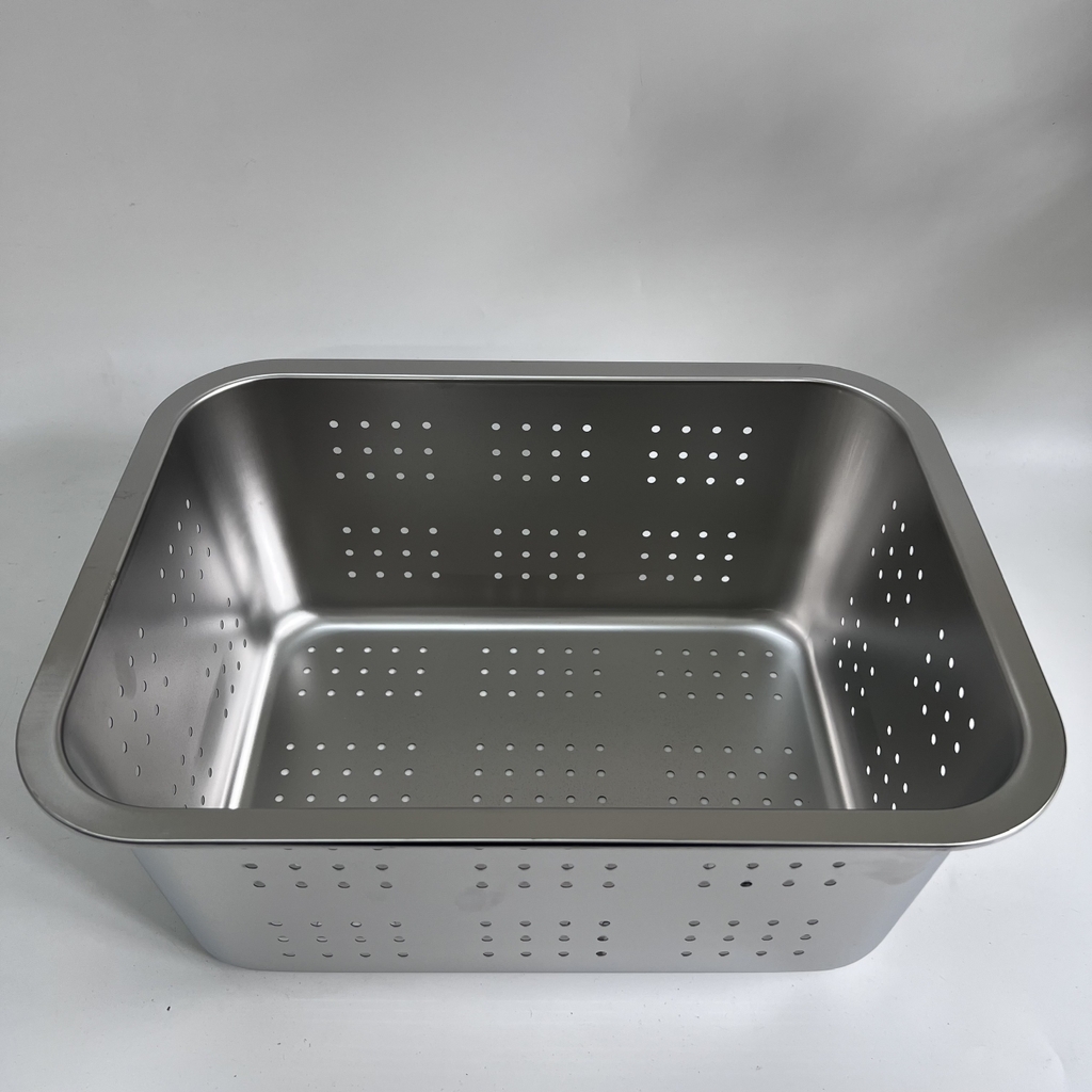 Khay để đồ Inox Lỗ 35x25 Cm