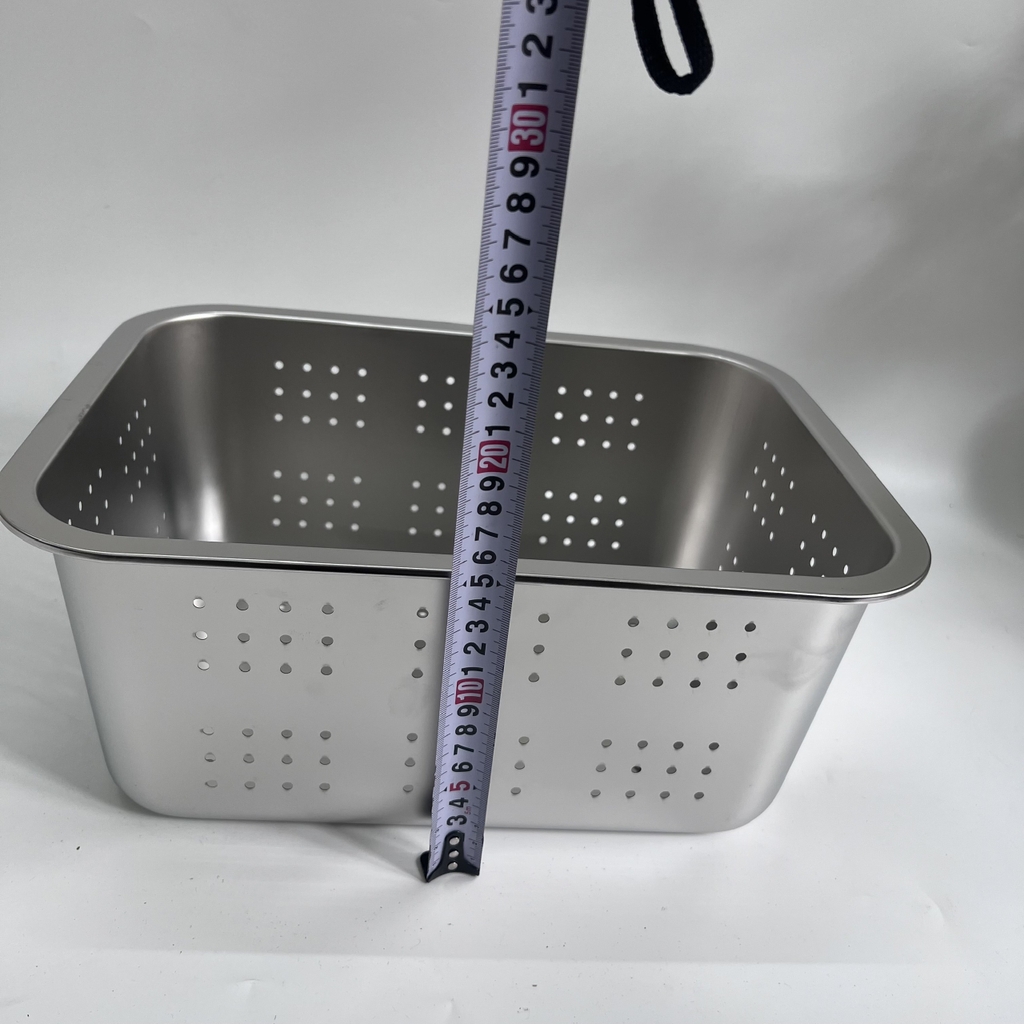 Khay để đồ Inox Lỗ 35x25 Cm