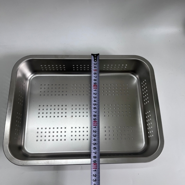 Khay để đồ Inox Lỗ 40x30 Cm
