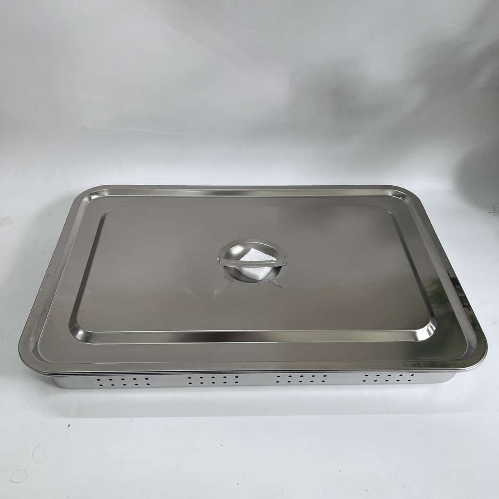 Khay để đồ Inox Lỗ 50x35 Cm