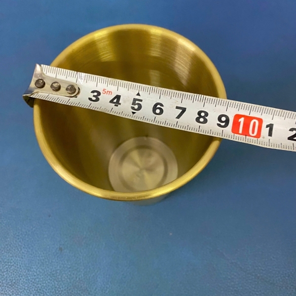 Cốc uống nước Inox màu đồng