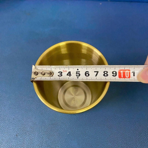 Cốc uống nước Inox màu đồng