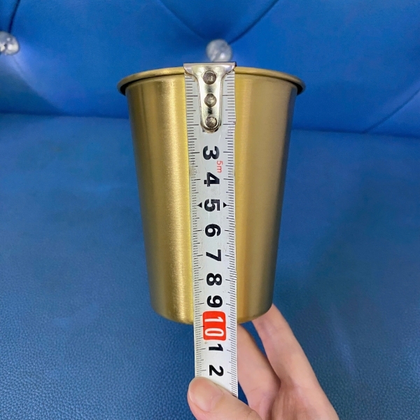 Cốc uống nước Inox màu đồng