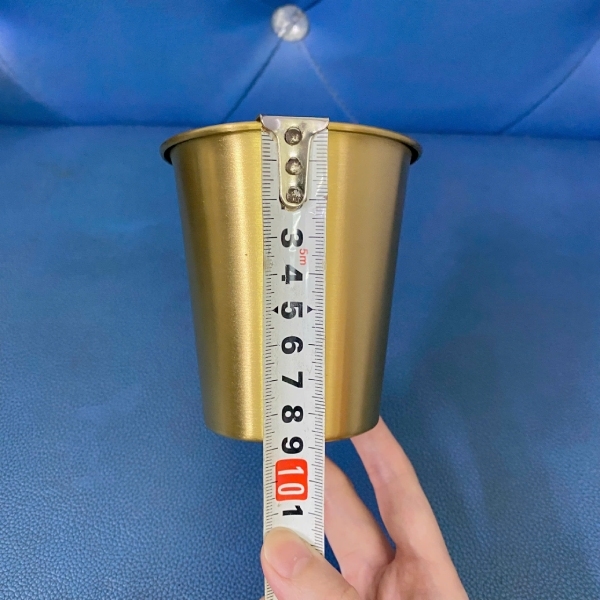 Cốc uống nước Inox màu đồng