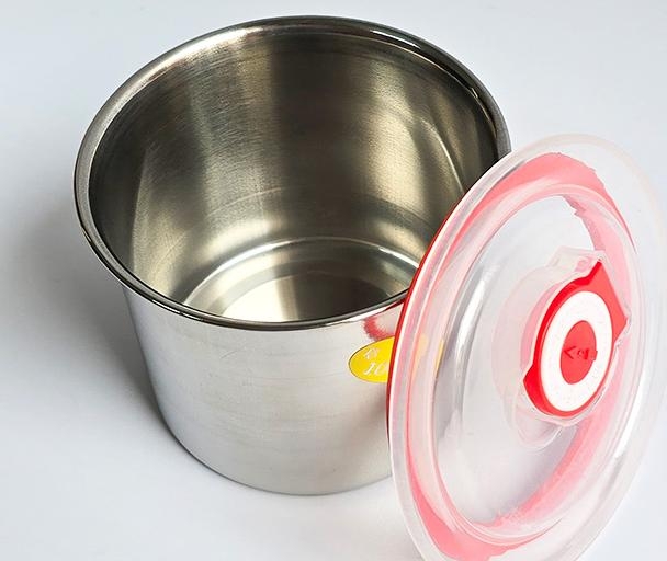 Thố inox có nắp chống tràn 10cm