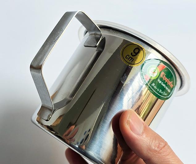 Ca inox có nắp chống tràn 10cm