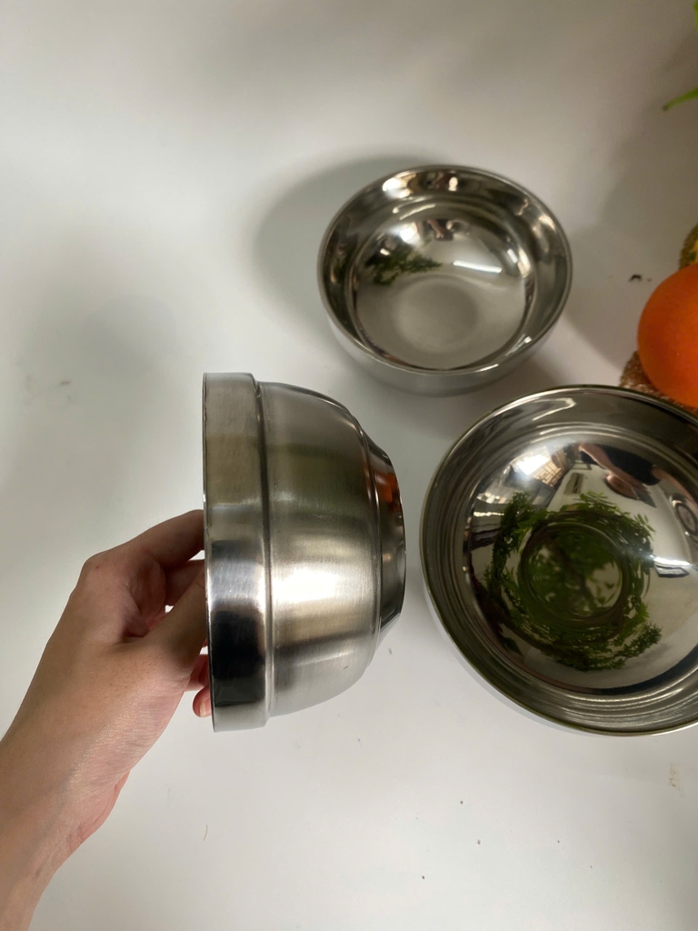 Bát Inox 304 2 lớp loại 2 tầng