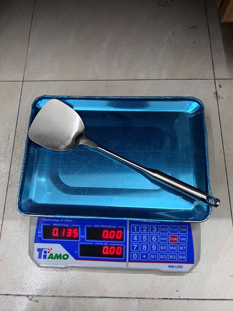 Bộ dụng cụ nấu ăn muôi, muôi lỗ, xẻng đảo bằng inox