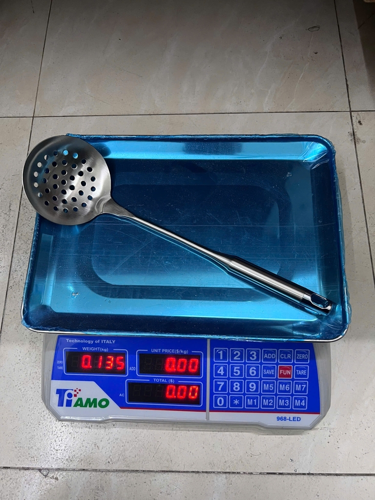 Bộ dụng cụ nấu ăn muôi, muôi lỗ, xẻng đảo bằng inox