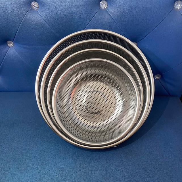 Rổ inox tròn nhiều kích thước