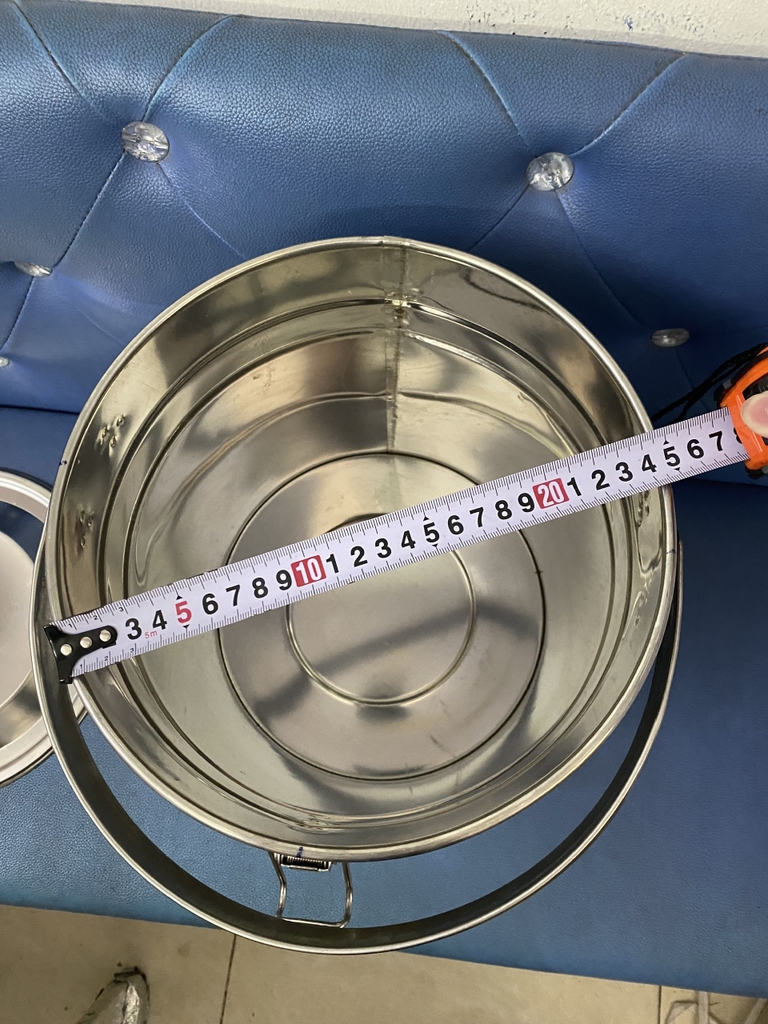 Xô có nắp khoá inox 304