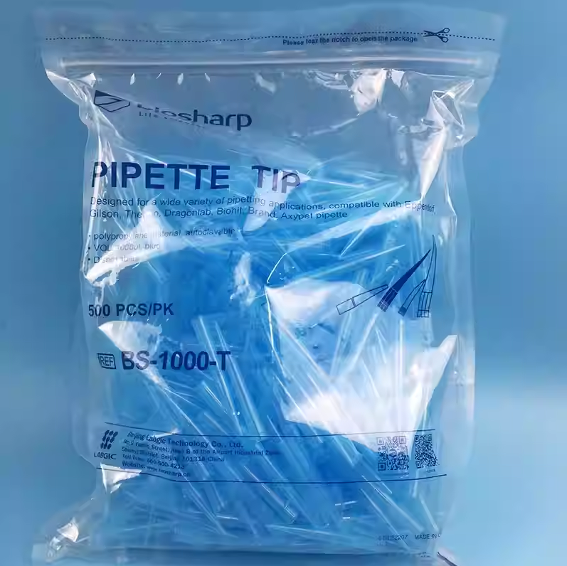 Đầu côn xanh 1000ul (Pipette Tips), túi 500 chiếc, Mã BS-1000-TA, hãng Biosharp