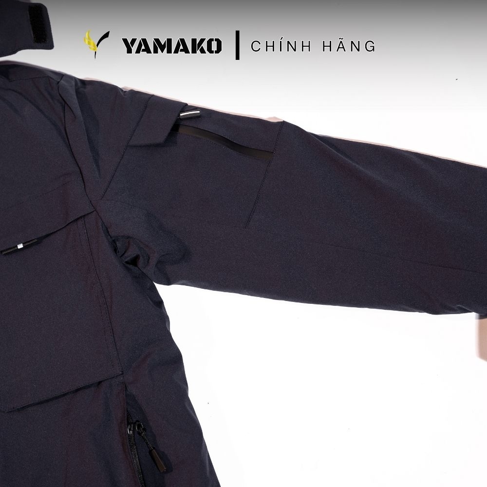 Áo sưởi ấm Super Heating Nhật Bản Yamako Y5 chống tuyết và chống mưa Màu Xanh Than
