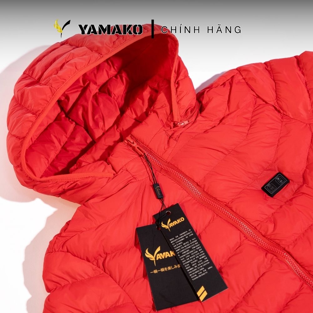 Áo Sưởi ấm YAMAKO 7 vùng sưởi ấm Siêu Nhẹ Super Gentle màu Đỏ