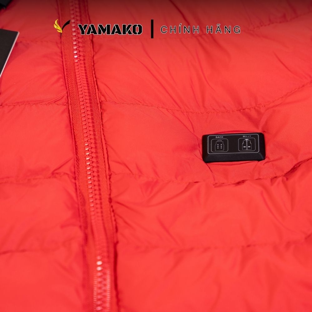 Áo Sưởi ấm YAMAKO 7 vùng sưởi ấm Siêu Nhẹ Super Gentle màu Đỏ